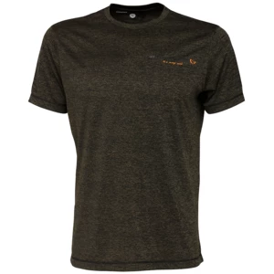 Savage Gear Tee Shirt Fighter Stretch T-Shirt Burnt Olive Melange M