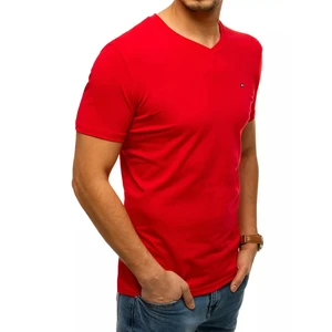 Men's smooth red T-shirt Dstreet RX4791