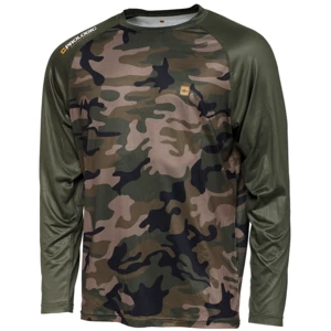 Prologic triko uv camo long sleeve t shirt camo green - xxl