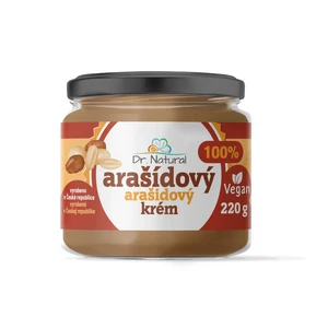 Dr.Natural Arašidový krém jemný 220g 100%