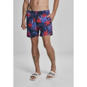 PatternSwim Shorts Blue/red