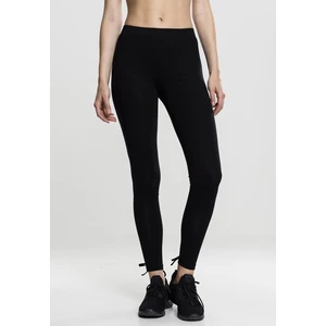 Ladies Laced Up Back Leggings black