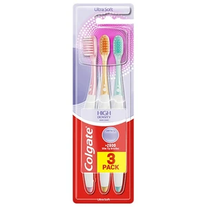 Colgate High Density 3 pack zubní kartáčky 3 ks ultra soft 3 ks