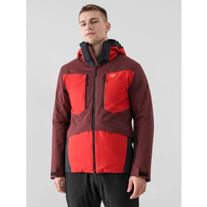 4F MEN'S SKI JACKET KUMN012 Červená L