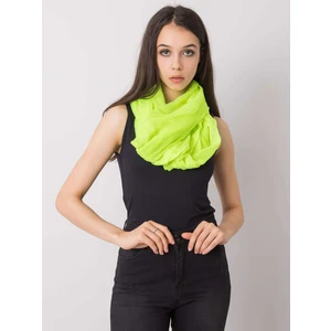 Fluo yellow viscose neck warmer