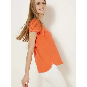 Orange T-Shirt CAMAIEU - Women