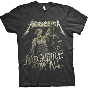 Metallica Maglietta Justice Vintage Grafica-Nero S