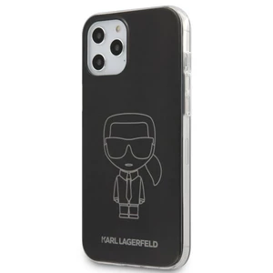 Tok Karl Lagerfeld PC/TPU Metallic Iconic Outline  iPhone 12/12 Pro, black - PC
