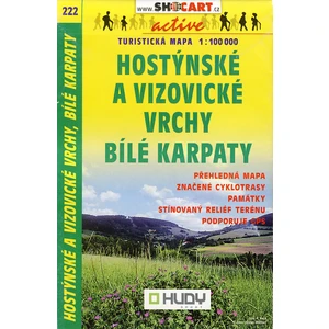 222 Hostýnské vrchy, Bílé Karpaty / Turistická mapa SHOCart