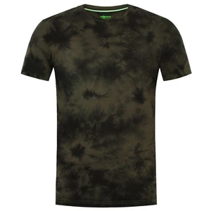 Korda tričko tie dye tee dark olive - m