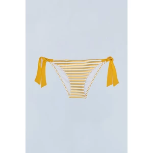 Dagi Lace-Up Yellow Bikini Bottom
