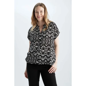 DEFACTO Regular Fit Patterned Short Sleeve Shirt