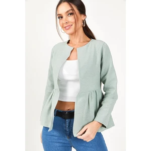 armonika Women's Mint Waist Pleated Jacket