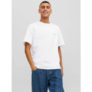 White Men's T-Shirt Jack & Jones Vesterbro - Men