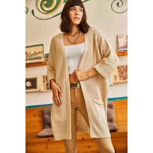 Olalook Cardigan - Beige - Regular fit