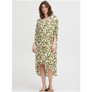 White-khaki Women Patterned Dress Fransa - Women