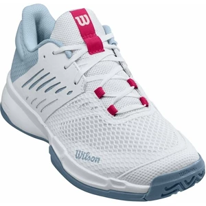 Wilson Kaos Devo 2.0 Womens Tennis Shoe White/Blue Fog/Love Potion 38