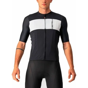 Castelli Prologo 7 Jersey Light Black/Silver Gray-Ivory L