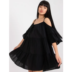 Dress black Och Bella BI-80840.black