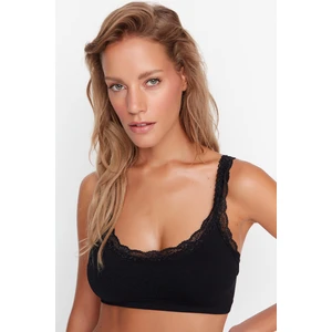 Trendyol Black Seamless/Seamless Bra with Lace Detail