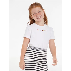 White Girls' T-Shirt Tommy Hilfiger - Girls