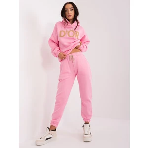 Pink Two-Piece Women's Tracksuit