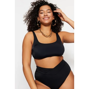 Trendyol Curve Black Square Neck Bralette Bikini Top