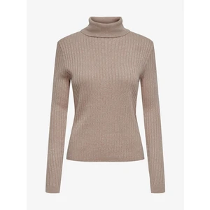 Beige women's turtleneck sweater JDY Novalee - Women