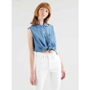 Levi's® Rumy Button Crop top Modrá