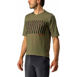 Castelli Trail Tech SS Olive Green/Dark Gray/Orange Rust S