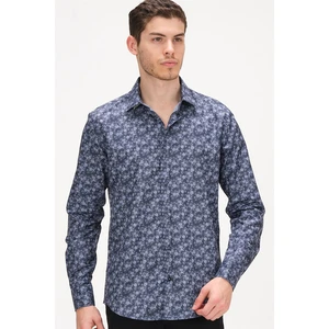 G734 DEWBERRY EMILIO CERUTTI MEN'S SHIRT-LACİVERT