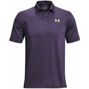 Under Armour UA Performance Printed Mens Polo Shirt Twilight Purple L