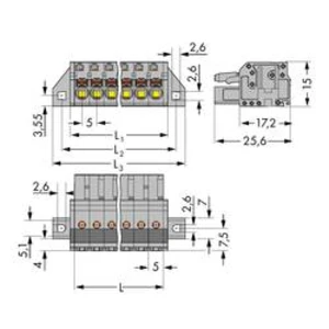Zásuvkový konektor na kabel WAGO 2231-111/031-000, 69.80 mm, pólů 11, rozteč 5 mm, 25 ks