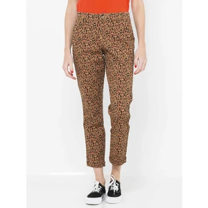 Brick patterned shortened trousers CAMAIEU - Women