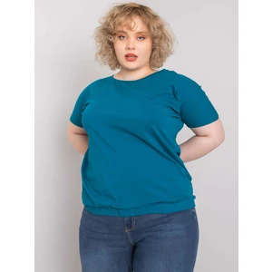 Plus size sea cotton blouse