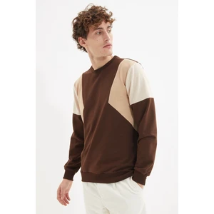 Trendyol Sweatshirt - Brown - Regular fit