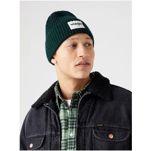 Dark Green Mens Ribbed Winter Beanie Wrangler - Men