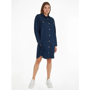 Dark blue women's denim dress Tommy Hilfiger - Women