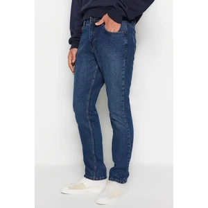 Trendyol Dark Blue Straight Fit Jeans Denim Trousers