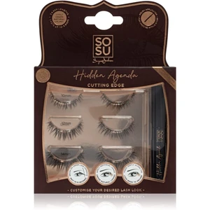 SOSU Cosmetics Hidden Agenda Cutting Edge trsové nalepovací řasy bez uzlíku 10 mm, 12 mm, 14 mm