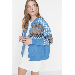 Trendyol Cardigan - Blue - Regular fit