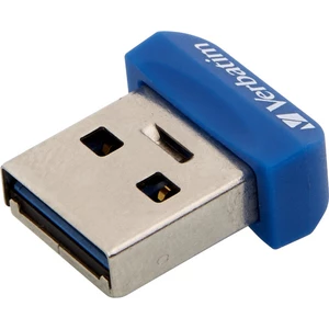 Verbatim USB flash disk, USB 3.0, 64GB, Nano, Store N Stay, modrý, 98711, USB A