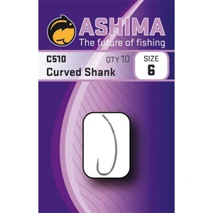 Ashima  háčky  c510 curved shank  (10ks)-velikost 8