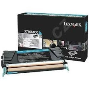 Lexmark X746A1CG azúrový (cyan) originálny toner