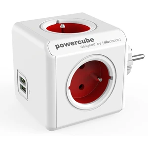 Rozbočovač PowerCube Original USB červený