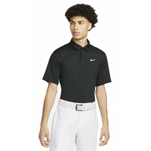 Nike Dri-Fit Tour Mens Solid Golf Black/White XL Rövid ujjú póló