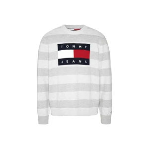 Tommy Jeans Sweater - TJM FLAG SWEATER grey