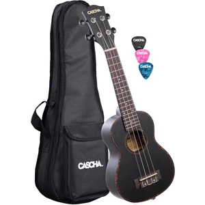 Cascha HH 2262 Premium Szoprán ukulele Fekete