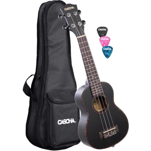 Cascha HH 2262 Premium Ukulele soprano Nero