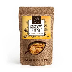 Natu Kokosové chipsy BIO 70 g variant: slaný karamel